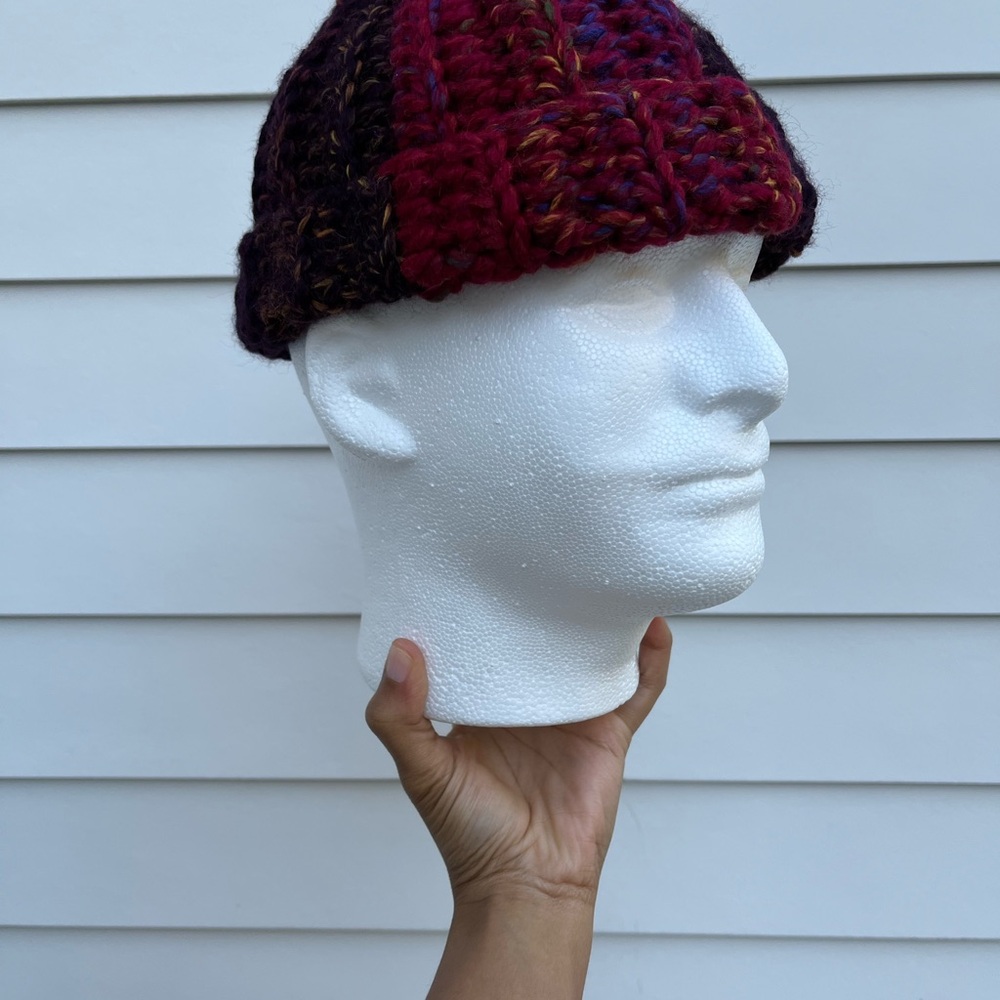 Handmade Multicolor Knit Beanie